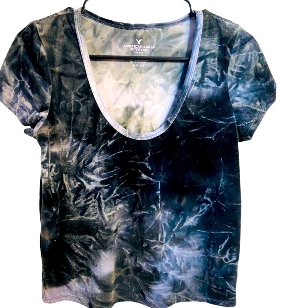American Eagle - Crushed VelvetTie Dye T-Shirt